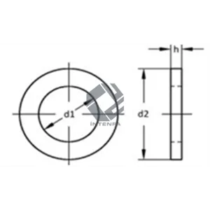 100 HV DIN 126 ISO 7091 UNI 6593 Arandelas Planas