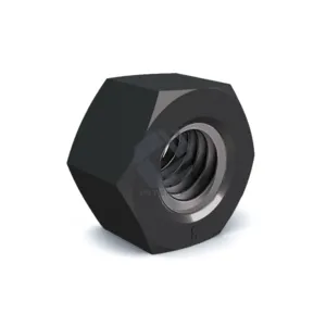 Calidad 8 DIN 555 Tuercas hexagonales Negro