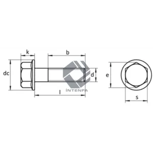 Calidad 8.8 - DIN 6921 Tornillos cabeza hexagonal - Galvanizado en caliente